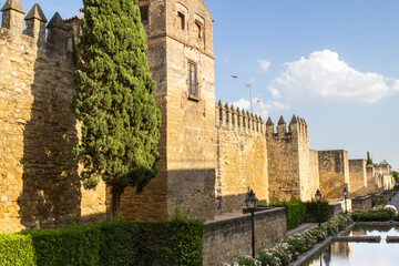 Beside Roman Wall of Cordoba, Spain