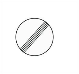 Prohibition end signs icons. illustration for web and mobile design.