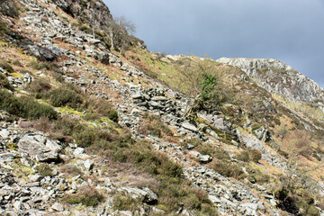 Fototapeta na wymiar mountain landscape in Snowdonia