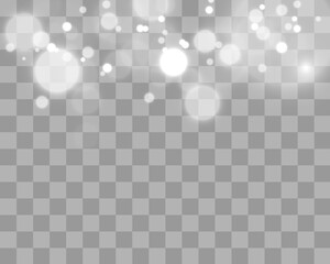 Light abstract glowing bokeh lights.