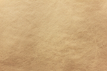 Beige sackcloth fabric texture background. Empty hessian cloth, grunge flax beige colour material design. Seamless smooth empty fiber, light brown cloth piece with blank copy space