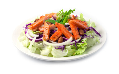 Crab Stick or Kani Japanese style Salad in sesame