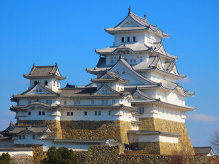 himeji castle closeup, japan