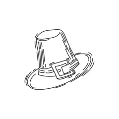 doodle pilgrim hat, thanksgiving accessory