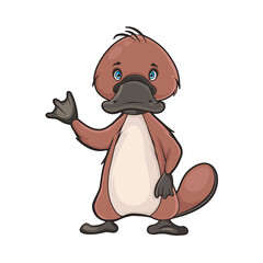 Cartoon platypus