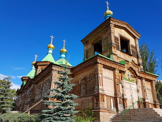 old wooden church, karakol