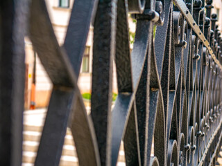 Iron fence in Gyor, Hungary