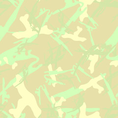 Field camouflage of various shades of brown, beige and green colors