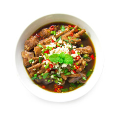 Chicken feet spicy soup Thai food spicy tasty style