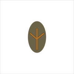 Viking rune. illustration for web and mobile design.