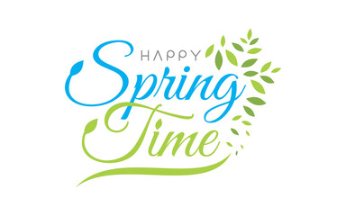 Illustration for leaves fall in spring design