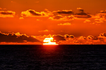 Tropical Ocean Sunset , digitally created photo image