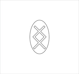 Viking rune. illustration for web and mobile design.