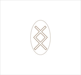 Viking rune. illustration for web and mobile design.