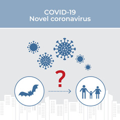 2019 Novel Coronavirus(COVID-19) Infographic vector image