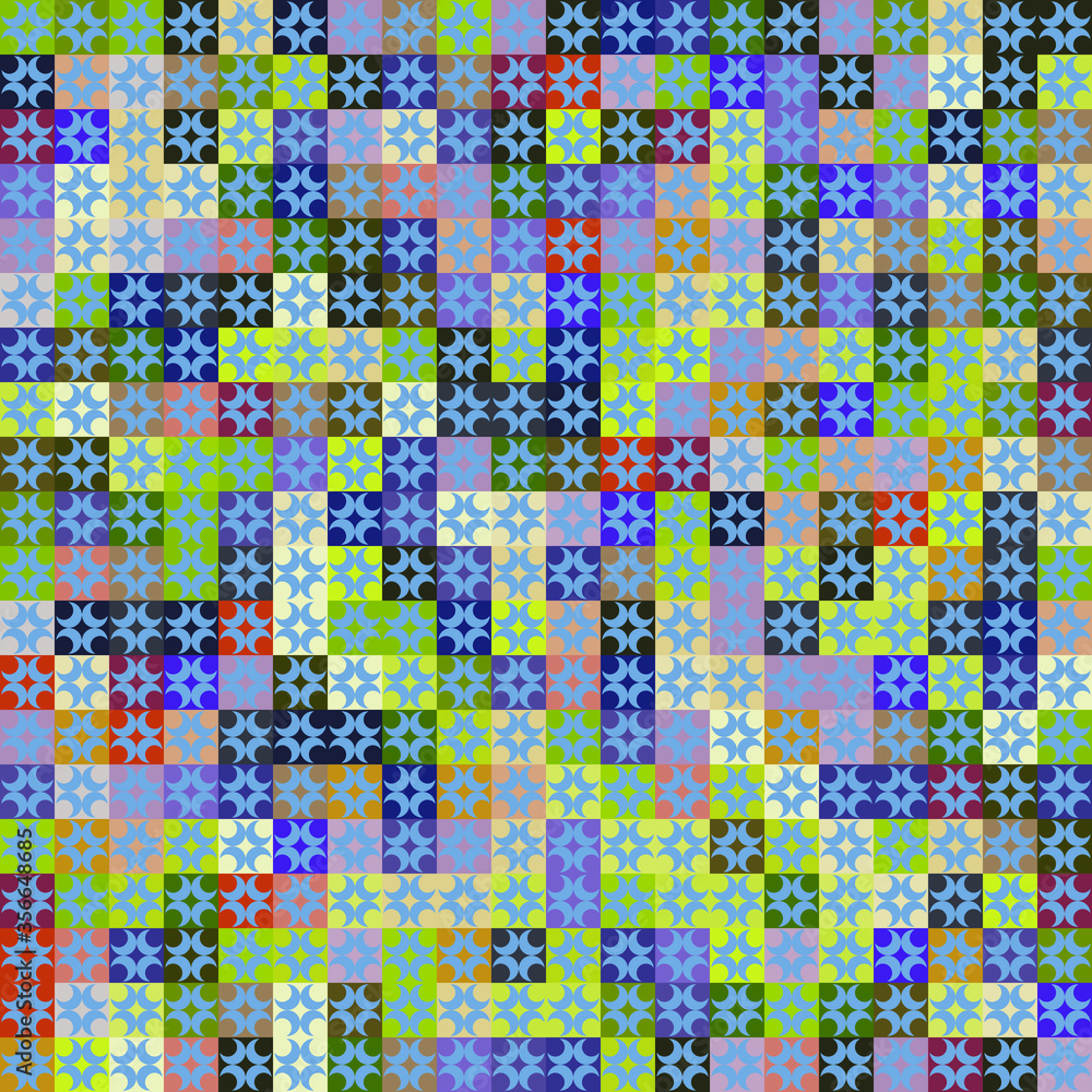 Poster abstract geometric pattern. multicolor figures. texture for print and banner.