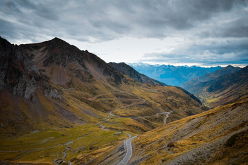 Mountain landscape in the Pyrenees, France