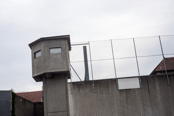 view of mirador on cement wall at the modern jail