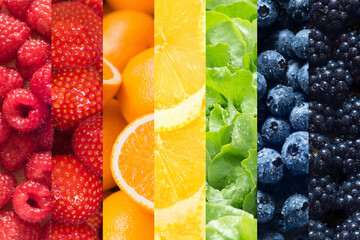 Fruits and Vegetables, Healthy food backgrounds