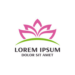 Flower logo vector design template