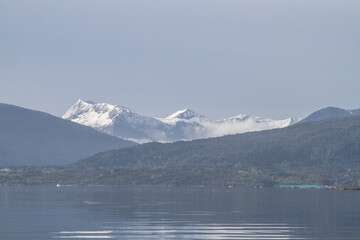 Norwegische Landschaft an der Atlantikstraße