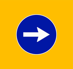 mandatory traffic signs icons. illustration for web and mobile design.