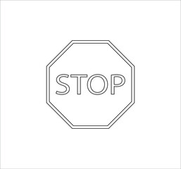 stop traffic signs icons. illustration for web and mobile design.