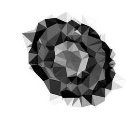 Abstract illustration geometric  white background 