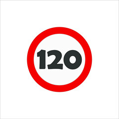 Obraz premium speed limit traffic signs icons. illustration for web and mobile design.