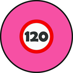 speed limit traffic signs icons. illustration for web and mobile design.