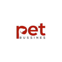 awesome pet logo vector abstract