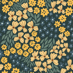 Abstract plants seamless pattern