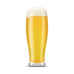 Realistic 3d Detailed Full Beer Mug. Vector