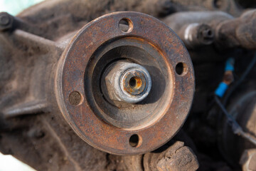 Rusty pulley