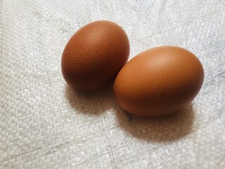 brown eggs in a basket
