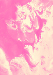 Fototapeta na wymiar Blur Marble Banner. Alcohol Ink Art. Pink, Coral 