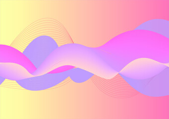 abstract color 3d paper art illustration set. Contrast colors. Vector design layout for banners presentations,red,yellow,purple