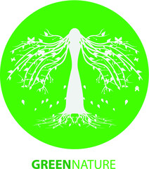 Ecology creative vector symbol