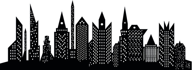 City silhouette. Vector illustration
