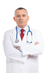 Fototapeta premium Doctor isolated on white background