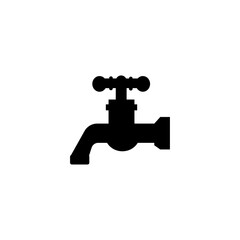 Crane black icon. Bathroom Icon eps ten