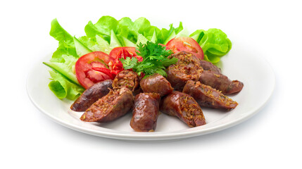 Pork Saucesage Spicy tasty in Northern Food of Thailand