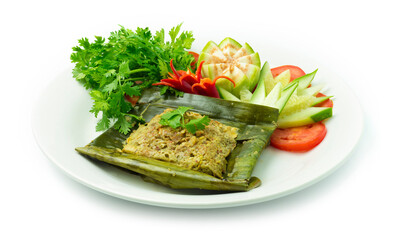 Thai Food Northern Style Grilled Minced Pork Spicy