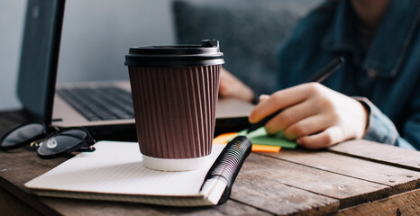 School and work concept. Home education. Homework. Home schooling. Working at home. Office concept.