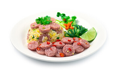 Fried Rice with Fermented Pork Saucesage ,egg