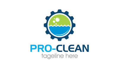 Creative innovation for wash cleaning service logo design