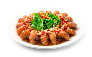 Shrimp with Spicy Chili Sauce Seafood Style
