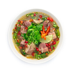 Spicy Soup with Pork Spare rib Thai Food spicy
