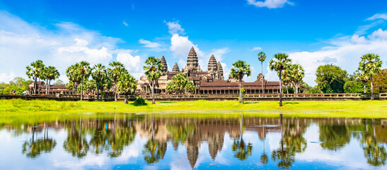 Fototapeta premium The Temple Of Angkor Wat In Siem Reap Cambodia