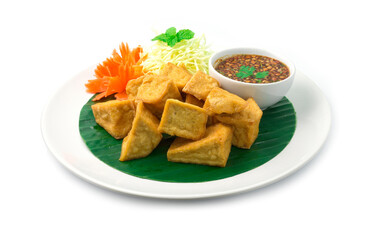 Fried Tofu Vegetarian Food